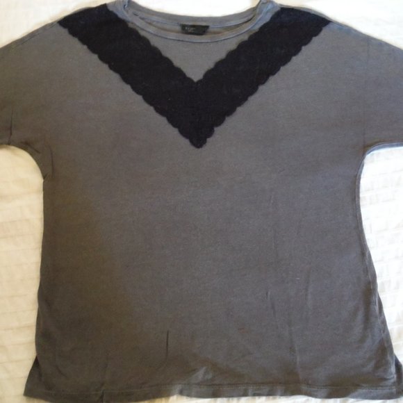 ✅3/40$ TOPSHOP top with lace V shape front - Picture 1 of 3